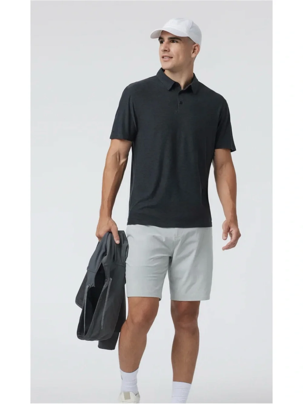 Vuori Strato Tech Polo in  Heather Gray Size L ~ Excellent